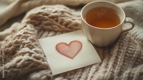 Cozy Winter Tea and Love Note