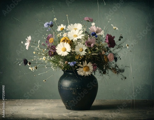 vase of beautiful flowers as background