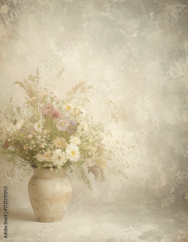 vase of beautiful flowers as background