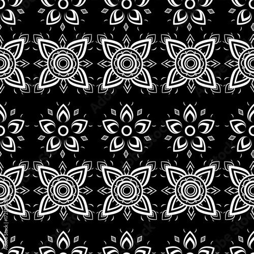 black and white seamless pattern