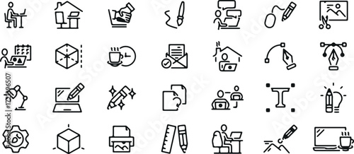 Business icon, Office work vector, Corporate design artwork, Company staff illustration, Employee clipart drawing, Workplace graphic logo, Job office element, Professional career symbol, Business meet
