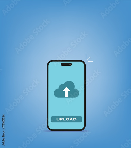 mobile phone with cloud icon download