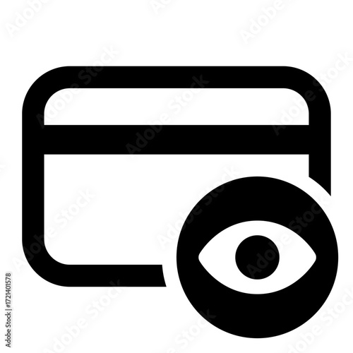 A simple icon showing a document or file with an eye symbol indicating visibility or preview options available