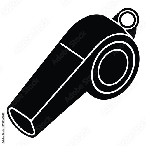 Park Ranger isolated animal whistle on white background