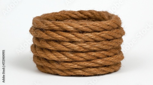 A pile of brown rope.