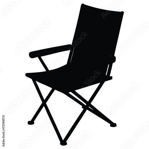Park Ranger isolated camp chair on white background