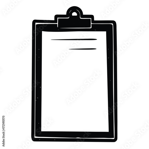 Park Ranger isolated clip board on white background