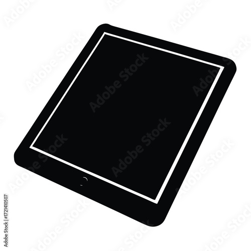 Park Ranger isolated digital tablet on white background