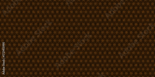 Honeycomb background. Beehive seamless pattern. Vector illustration of flat geometric texture symbol. Hexagon, hexagonal raster, sign or mosaic cell icon. Honey bee hive,