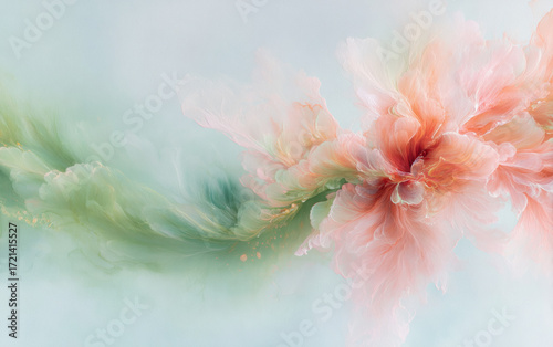 Vintage floral texture art background
