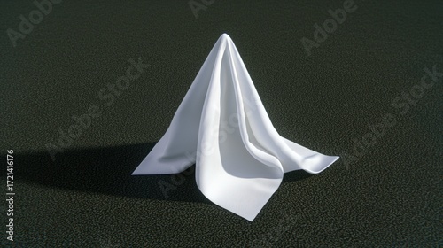 Wallpaper Mural A white napkin folded into a triangle. Torontodigital.ca