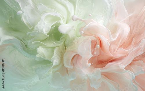 Retro style floral texture art background
