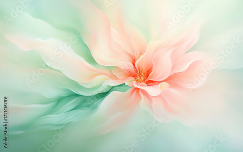 Retro style floral texture art background

