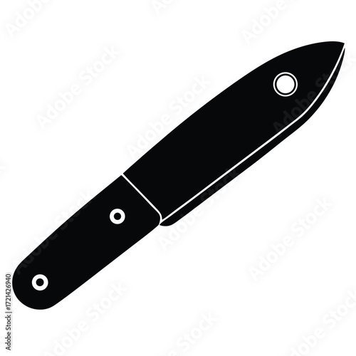 Park Ranger isolated pocket knife on white background