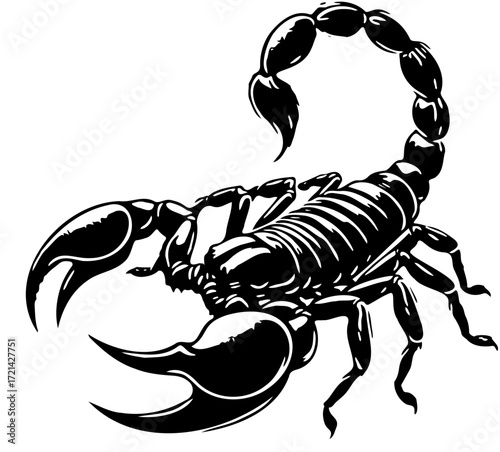 silhouette of a scorpion