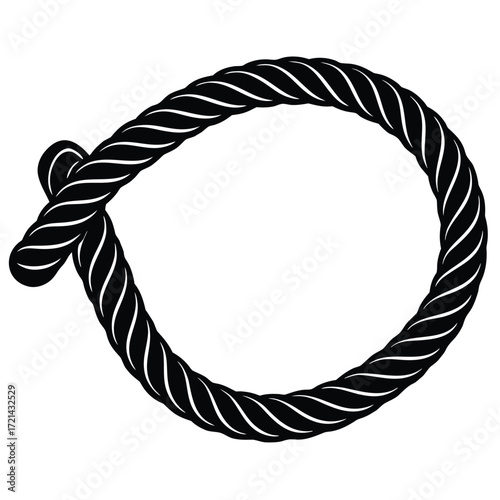 Park Ranger isolated rope on white background
