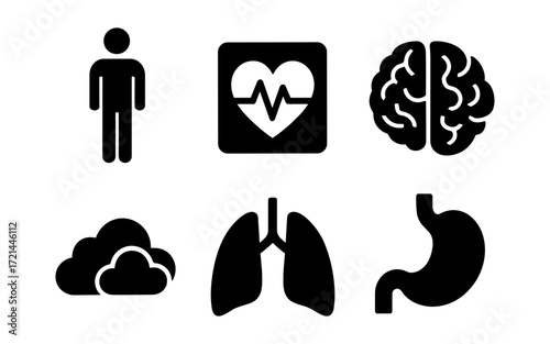 Comprehensive medical icons for health apps and websites design