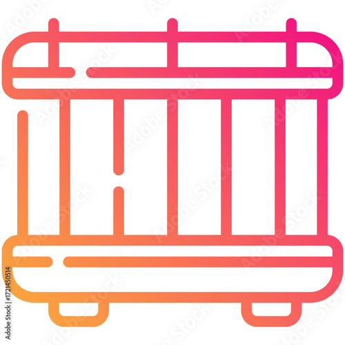 radiator gradient line icon
