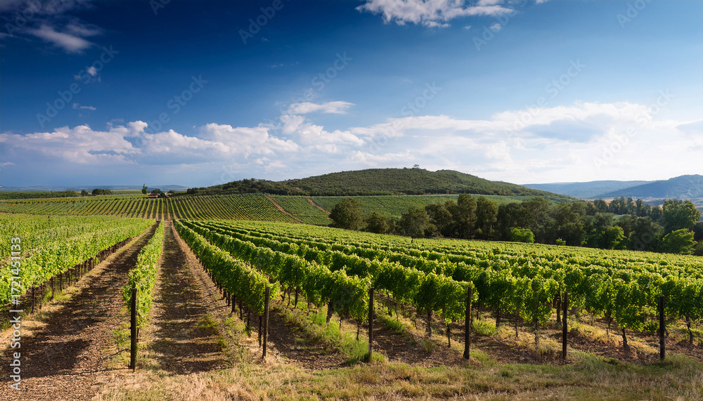 Obraz premium Vineyard In Early Summer