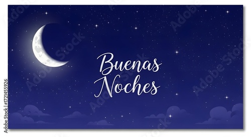 Buenas Noches Greeting Design