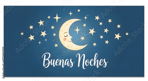 Buenas Noches Greeting Design