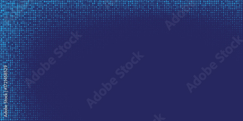 Blue Tech Finance Fintech Background Pattern. Abstract Business Tech Science Vector