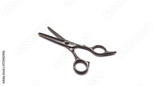 professional haircut barber scissor for hairstyling isolated on white background