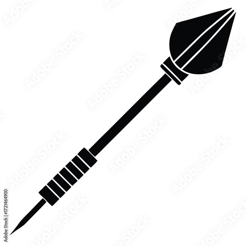 Park Ranger isolated tranquilizer dart on white background