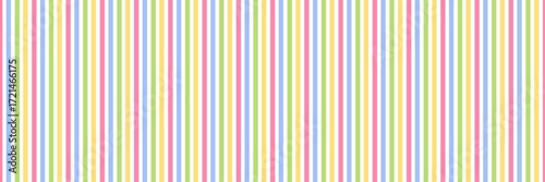 Wallpaper Mural pastel-colored striped pattern featuring light blue, orange, yellow, and green lines. Perfect for backgrounds, banner, digital papers, and crafts. Torontodigital.ca