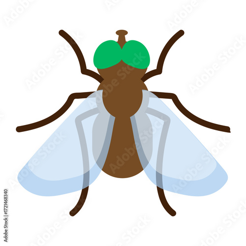 Fliege - farbiges Icon