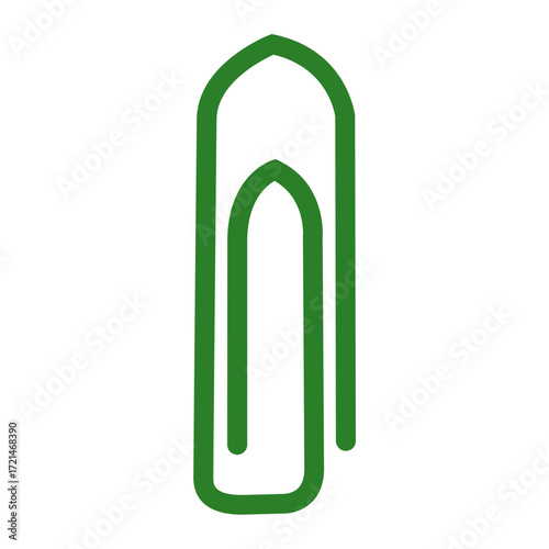 Büroklammer - farbiges Icon