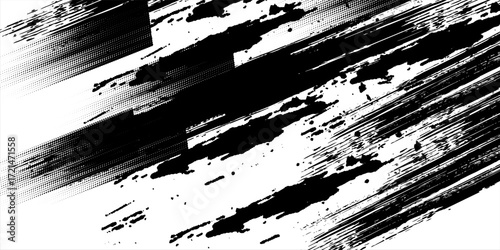 Abstract background with slash line dot pattern