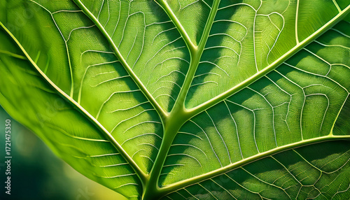 Promoting Green Bonds For Climate Change Solutions In Nature Leaf Detail Close Up Viewpoint