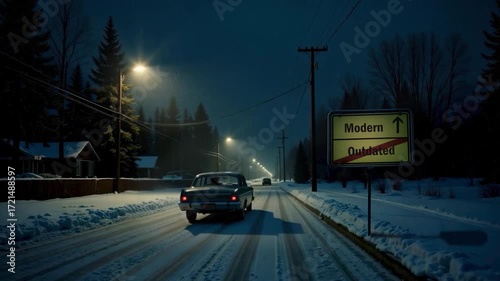 Signposts the direct way to Modern versus Outdated