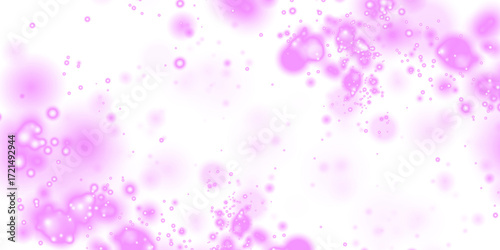 Pink abstract background with soft bokeh effects and vibrant splashes, creating a dreamy atmosphere perfect for overlays and design projects with copy space