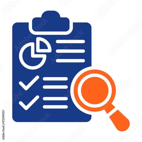 Audit Trail Fill Vector Icon