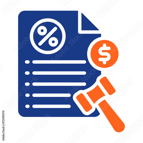 Tax Compliance Fill Vector Icon
