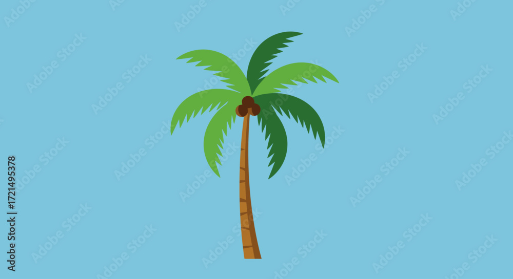 Obraz premium palm tree vector illustration