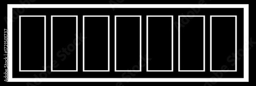 Electric Switchboard Icon in Black Color Flat Style Circuit Panel Vector Electrical Board Symbol Power Control System Interface