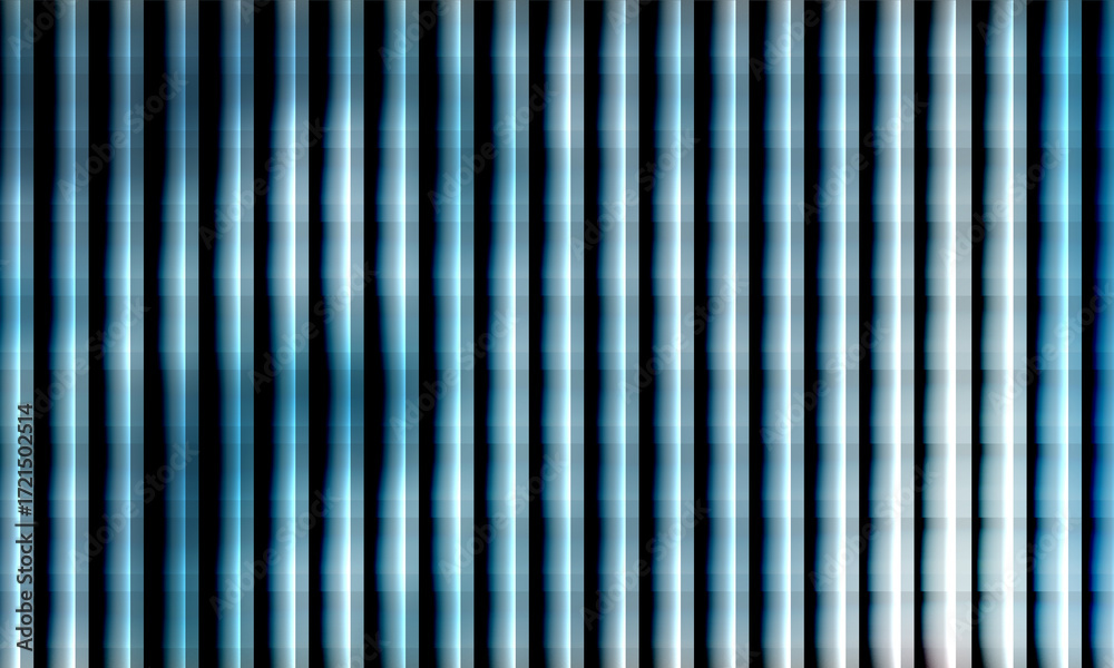 Obraz premium Abstract futuristic background with glowing blue vertical lines and a digital light effect