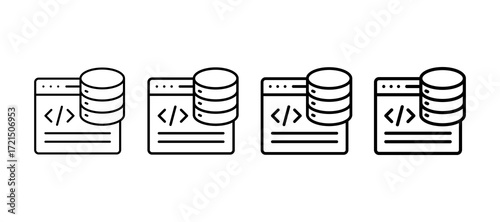 Backend Multiple Line Icon Element