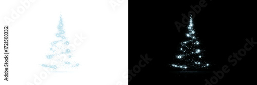 Christmas Tree Lights PNG Overlay Sparkling Spruce Holiday Glow