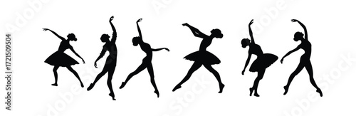 Graceful Female Dancers Vector Artwork