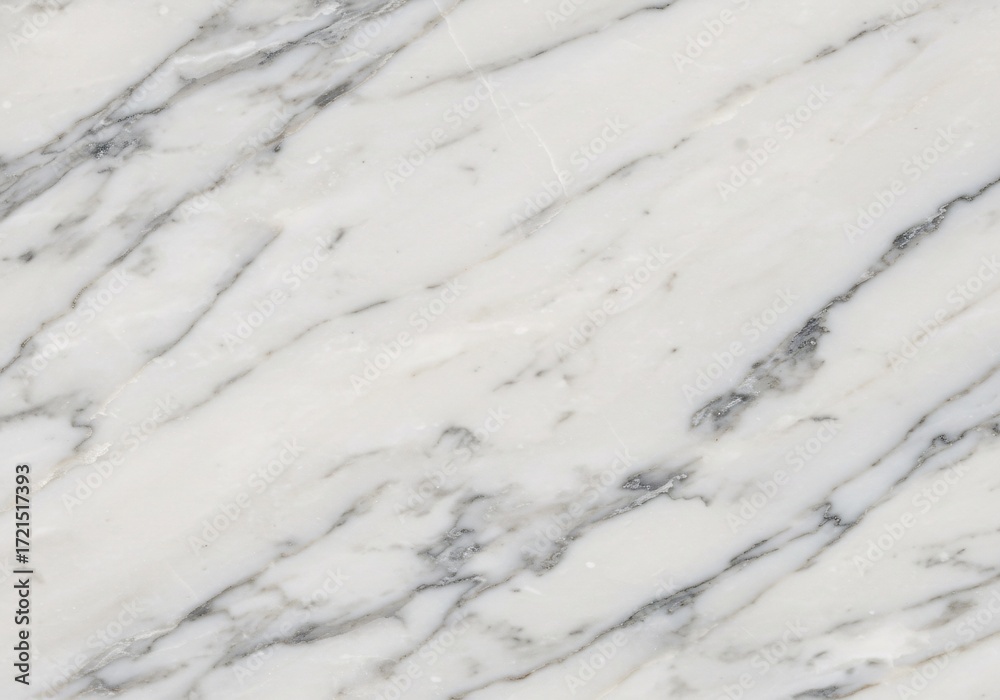 Obraz premium Luxurious white marble texture background with soft grey diagonal veining for sophisticated interior design
