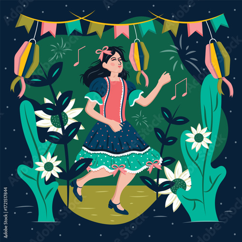 Festa Junina Festivity Illustration