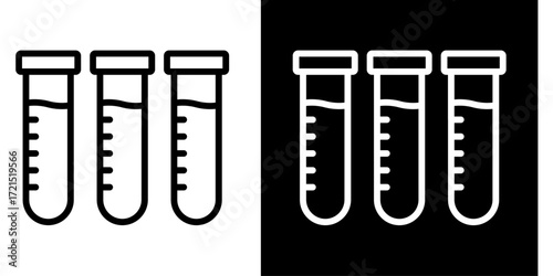 Medical Microscope  Icon Set White Style Collection