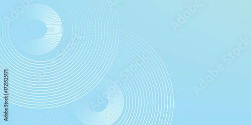 Modern abstract background, blue white gradations, circle effect,shape memphis, trendy , vector