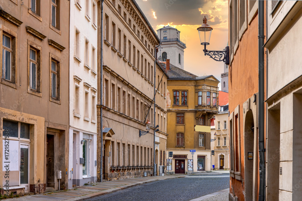 Naklejka premium Zittau (Sachsen) historische Altstadt