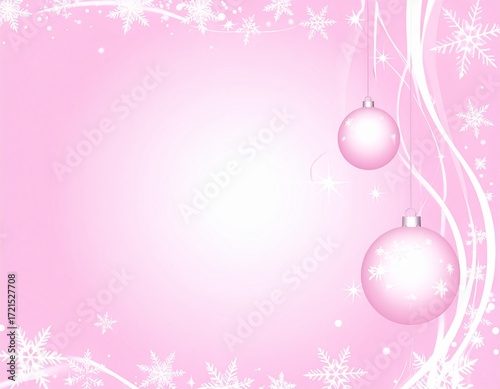 christmas background with snowflakes