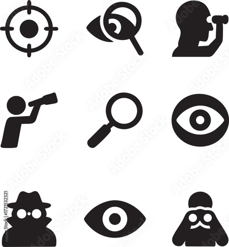 Surveillance and Detection Icons